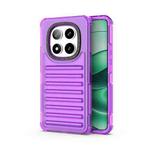For Redmi Note 14 Pro 5G High Transparency TPU Hybrid PC Airbag Phone Case(Transparent Purple)