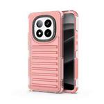 For Redmi Note 14 Pro+ 5G High Transparency TPU Hybrid PC Airbag Phone Case(Peach Red)