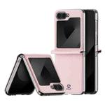 For Samsung Galaxy Z Flip6 5G DUX DUCIS Bril Series PU + TPU Phone Case(Pink)