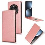 For Honor Magic7 Pro Magnetic Vertical Flip Leather Phone Case(Rose Gold)