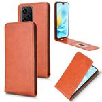 For Honor 200 Lite 5G Global Magnetic Vertical Flip Leather Phone Case(Brown)
