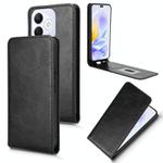 For Honor X60i 5G Magnetic Vertical Flip Leather Phone Case(Black)