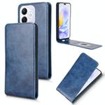 For Honor X60i 5G Magnetic Vertical Flip Leather Phone Case(Blue)