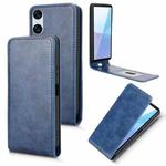 For Sony Xperia 1 VI Magnetic Vertical Flip Leather Phone Case(Blue)