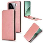 For Xiaomi 15 Magnetic Vertical Flip Leather Phone Case(Rose Gold)