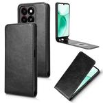 For ZTE Blade A35 / A55 Magnetic Vertical Flip Leather Phone Case(Black)