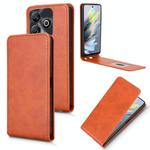 For ZTE Blade A75 4G Magnetic Vertical Flip Leather Phone Case(Brown)