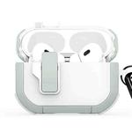 For AirPods Pro 2 DUX DUCIS PECP Series Split Earphone Case with Hook(Green White)