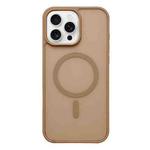 For iPhone 16 Pro Max Frosted Skin Feel MagSafe Phone Case(Desert Gold)