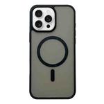 For iPhone 16 Pro Max Frosted Skin Feel MagSafe Phone Case(Black)