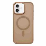 For iPhone 16 Plus Frosted Skin Feel MagSafe Phone Case(Desert Gold)