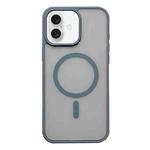 For iPhone 16 Plus Frosted Skin Feel MagSafe Phone Case(Titanium Gray)