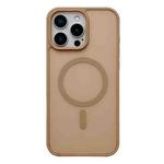 For iPhone 15 Pro Max Frosted Skin Feel MagSafe Phone Case(Desert Gold)