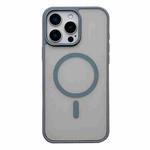 For iPhone 15 Pro Max Frosted Skin Feel MagSafe Phone Case(Titanium Gray)