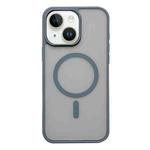 For iPhone 15 Plus Frosted Skin Feel MagSafe Phone Case(Titanium Gray)