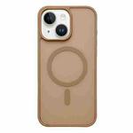 For iPhone 15 Frosted Skin Feel MagSafe Phone Case(Desert Gold)