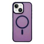 For iPhone 15 Frosted Skin Feel MagSafe Phone Case(Dark Purple)