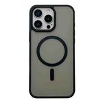 For iPhone 14 Pro Max Frosted Skin Feel MagSafe Phone Case(Black)