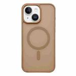 For iPhone 13 Frosted Skin Feel MagSafe Phone Case(Desert Gold)