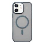 For iPhone 12 Frosted Skin Feel MagSafe Phone Case(Titanium Gray)