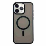 For iPhone 11 Pro Max Frosted Skin Feel MagSafe Phone Case(Black)
