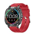 ET492 1.43 inch AMOLED Screen Silicone Strap Smart Watch Supports ECG/Blood Sugar Monitoring(Red)