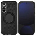 For Samsung Galaxy S24+ 5G ViLi TCY Series Kevlar Leather Texture Rotating Holder Phone Case(Black)