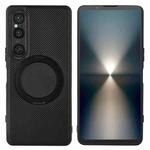 For Sony Xperia 1 VI ViLi TCY Series Kevlar Leather Texture Rotating Holder Phone Case(Black)