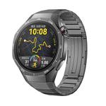 For Huawei Watch GT 5 Pro 46mm Push Folding Clasp Titanium Watch Band(Titanium Grey)