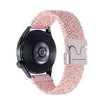 20mm Snap Button Nylon Braided Watch Band(Starlight Pink)