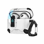 For AirPods Pro 2 Two Color MagSafe Magnetic Holder Earphone Case(Black White)
