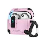 For AirPods Pro 2 Two Color MagSafe Magnetic Holder Earphone Case(Black Pink)