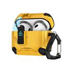 For AirPods Pro 2 Two Color MagSafe Magnetic Holder Earphone Case(Black Yellow)