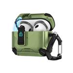 For AirPods Pro 2 Two Color MagSafe Magnetic Holder Earphone Case(Black Army Green)