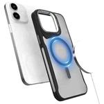 For iPhone 11 Metal Bracket MagSafe Magnetic Phone Case(Black)