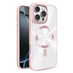 For iPhone 16 Pro Max Glaring CD Texture MagSafe Phone Case(Pink)