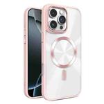 For iPhone 16 Pro Glaring CD Texture MagSafe Phone Case(Pink)