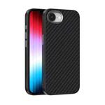 For iPhone 16e ABEEL C Carbon Fiber Series 6D Micro Relief MagSafe Phone Case(Black)