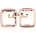 For Apple Watch Series 6 40MM LTE Aluminium Alloy Middle Frame Bezel Plate with Crown Spin Axis Flex Cable(Gold)