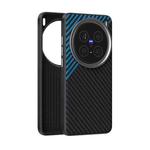 For vivo X200 Pro ABEEL C Carbon Fiber Series 6D Micro Relief MagSafe Phone Case(Black Blue)