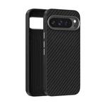 For Google Pixel 9 Pro ABEEL C Carbon Fiber Series 6D Micro Relief MagSafe Phone Case(Black)