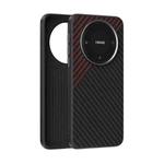 For Huawei Mate 60 ABEEL C Carbon Fiber Series 6D Micro Relief MagSafe Phone Case(Black Red)