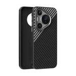 For Huawei Pura 70 ABEEL C Carbon Fiber Series 6D Micro Relief MagSafe Phone Case(Black Grey)