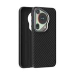 For Huawei Pura 70 Ultra ABEEL C Carbon Fiber Series 6D Micro Relief MagSafe Phone Case(Black)