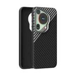 For Huawei Pura 70 Ultra ABEEL C Carbon Fiber Series 6D Micro Relief MagSafe Phone Case(Black Grey)