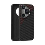 For Huawei Pura 70 Pro / 70 Pro+ ABEEL C Carbon Fiber Series 6D Micro Relief MagSafe Phone Case(Black Red)