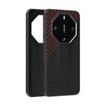 For Huawei Mate 60 RS Ultimate ABEEL C Carbon Fiber Series 6D Micro Relief Phone Case(Black Red)