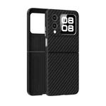 For Huawei nova Flip ABEEL C Carbon Fiber Series 6D Micro Relief MagSafe Phone Case(Black)