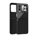 For Huawei nova Flip ABEEL C Carbon Fiber Series 6D Micro Relief MagSafe Phone Case(Black Grey)