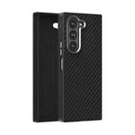 For Samsung Galaxy Z Fold6 5G ABEEL C Carbon Fiber Series 6D Micro Relief MagSafe Phone Case(Black)